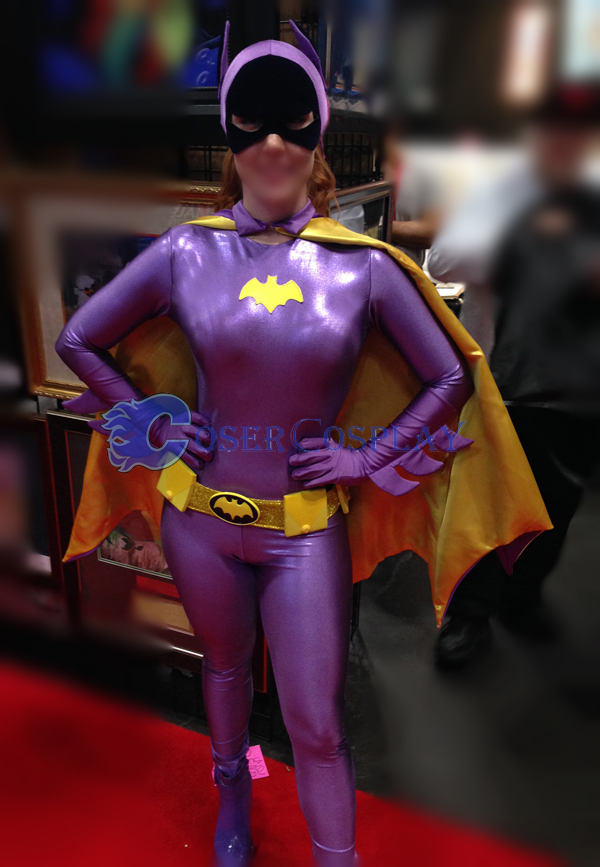 Batman Costume Batgirl Shiny Spandex